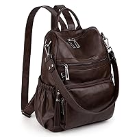 UTO Women Backpack Purse Leather Vegan Ladies Fashion Designer Rucksack Convertible Travel Shoulder Bag with Tassel