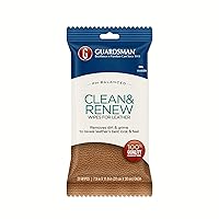 Guardsman Clean and Renew Leather Protector for Leather Furniture & Car Interiors | Small Leather Goods and Leather Shoe Cleaner, Wipes 20 Count
