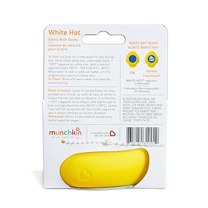 Munchkin® White Hot® Safety Bath Ducky Toy, Yellow