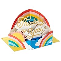 Hallmark Paper Wonder Thinking of You, All Occasion Pop Up Card (Rainbow)