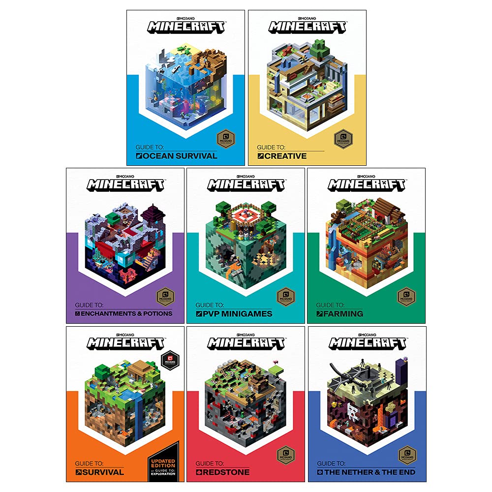 The Minecraft Collection 8 Books Box Set (Minecraft Guides) (Creative, Survival, Redstone, Nether & The End, Enhancements & Potions, PVP Minigames,...