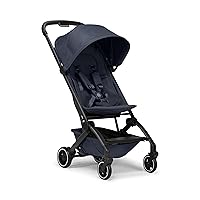 Joolz AER+ Lightweight & Compact Travel Stroller - Portable One-Hand Fold Design - Ergonomic Seat for Infant & Toddler (up to 50 lb) - XXL Sun Hood - Stroller for Airplane -Travel Pouch - Navy Blue