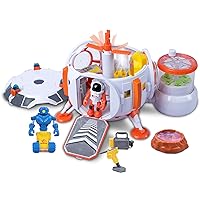 Mars Base, Mars Mission Space Station Toy for Kids with Lights, Astronaut & Robot Figures, Tools & Accessories