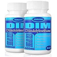 DIM Supplement Estrogen Blocker for Men 400mg, Dim for Men, Estrogen Supplement for Women, Hormonal Balance, Menopause, PCOS, Acne and Skin Care 120 Capsule (Pack of 2)