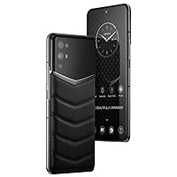 iVERTU Calfskin 5G Phone, Unlocked Smartphone, Secure Encrypted, 64MP Camera, 12+512G, 120Hz FHD+(1080 * 2400) OLED Display, Dual SIM, Fast Charge (Stitch, V-Shaped)