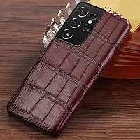 Leather Case for Samsung Galaxy S21 S22 Ultra S20 S21 FE S9 S10 S22 Plus Note 20 10 A52 A51 A52S A71 A32 A53,Wine Red,for A52S 5G