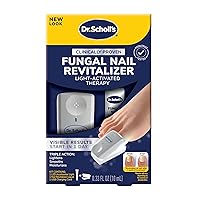 Dr. Scholl's FUNGAL NAIL TREATMENT REVITALIZER LED Light-Activated Therapy - Visible Results Start in 1 Day - Includes LED Light & Liquid, 10 mL