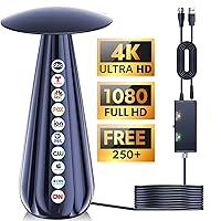 2024 Digital Antenna for TV Indoor, 900+ Miles Range -Smart Antenna Strongest Amplifier Best Rated - Outdoor Signal Booster Support 8K 4K 1080p All TVs Local Channels- 30ft HDTV Cable