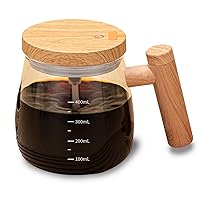 Self Stirring Coffee Mug, 400ML Electric Mixing Cup High Borosilicate Glass Self Stirring Mug Chargeable Electric High Speed Mixing Cup Suitable for Coffee/Milk/Hot Chocolate