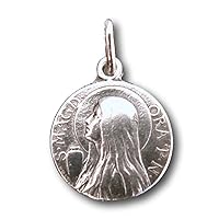 St Mary Magdalen Medal - Patron of Repentant Sinners - Sterling Silver Antique Replica