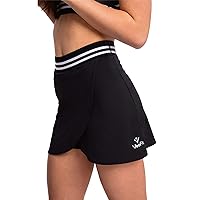 VeoFit Sports Skort for Women - 2 in 1 Skirt with Shorts and Pocket for Tennis, Golf, Running, Workout | Premium Quality Skin Friendly Fabric - Soft, Breathable, Elastic, Oeko-TEX®Standard 100
