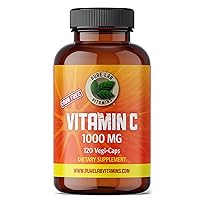 Pure Lab Vitamins Vitamin C 1000 mg - Tapioca Source - 120 V-Caps Immune Support - Cartilage and Connective Tissue Regeneration - Free of Sodium, Calcium, Gluten, Corn Made in Canada