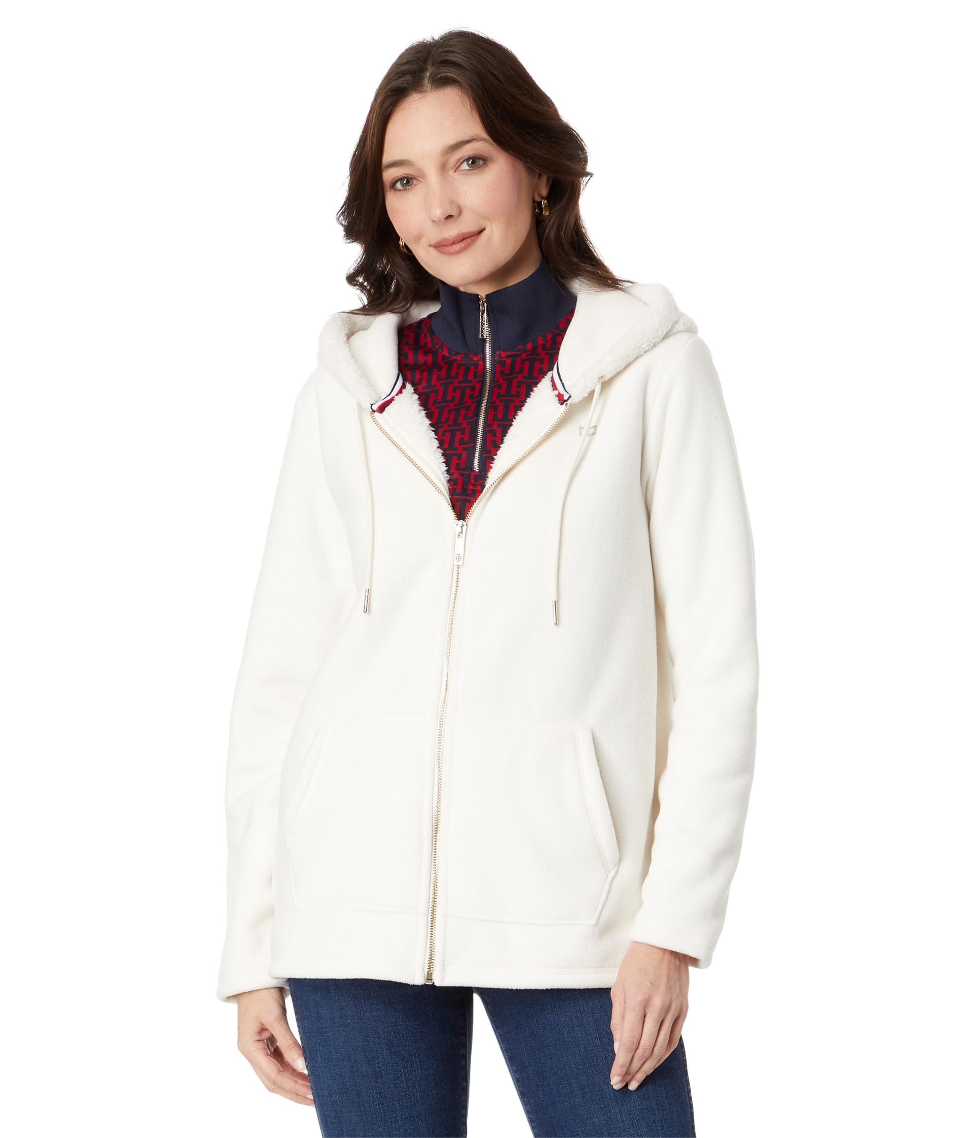 Tommy Hilfiger Women's Soft Sherpa Zip Jacket