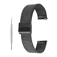 Milanese Mesh Watch Bands, Quick Release Replacement Watch Straps Adjustable Stainless Steel Watchbands for Men Women Universal Metal Mesh Straps