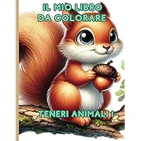Il mio grande libro da colorare - teneri animali - 50 disegni semplici per bambini - animal Print color: Animal Print (Italian Edition)