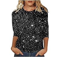 XJYIOEWT Dressy Tops for Women Plus Size Long Sleeve Celebrate Carnival Atmosphere with Casual Fashionable Long Sleeve