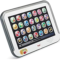 Fisher-Price Laugh & Learn Toddler Learning Toy Smart Stages Tablet with Educational Music & Lights for Ages 1+ Years, Gray