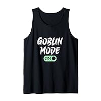 GOBLIN MODE ACTIVATED Funny Goblins Computer On Meme Tank Top