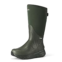 HISEA Super Lightweight Men's Neoprene Rain Boots Waterproof Insulated Hunting Boots Outdoor with Adjustable Calf