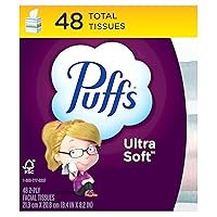 Puffs Ultra Soft Non-Lotion Facial Tissues, 1 Cube, 48 Tissues Per Box
