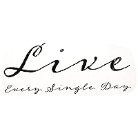 Design with Vinyl JER 1579 3 Live Every Single Day 16X40 Black, 16