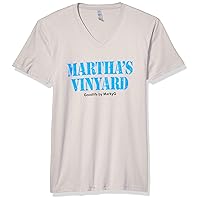 Martha's Vineyard Printed Tops Fitted Sueded Short Sleeve V-Neck T-Shirt