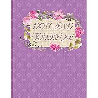 DOT GRID JOURNAL: PURPLE PRINTS AND DOTS COLLAGE PRINT DESIGN COVER | 8.5