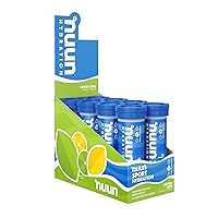 Nuun Sport Electrolyte Tablets for Proactive Hydration, Lemon Lime,10 Servings,(Pack of 8)