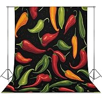 Hot Chili Pepper Photography Background Cloth Photo Shooting Props Wall Backdrop for Studio Party Decor 56