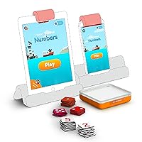 Osmo-Genius Numbers for iPhone, iPad & Fire Tablet - Ages 6-10 - Math Equations (Counting,Addition,Subtraction & Multiplication) Educational Learning Games - STEM Toy-Boy & Girl (Osmo Base Required)