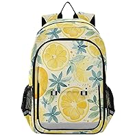 ALAZA Vintage Lemon Flowers Backpack Bookbag Laptop Notebook Bag Casual Travel Daypack for Women Men Fits15.6 Laptop