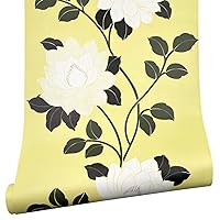 Large White Peony Removable PVC Shelf Drawer Liner Home Decor Shelving Paper 17x118 Inch