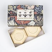 Apiana Double Bar Swiss Honey Soap in Gift Box, Royal Jelly, 3.5 oz, 2 count