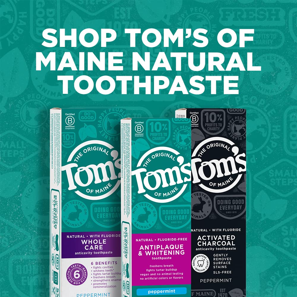 Tom's of Maine Fluoride-Free Propolis & Myrrh Natural Toothpaste, Fennel, 5.5 oz (Pack of 2) (Packaging May Vary)