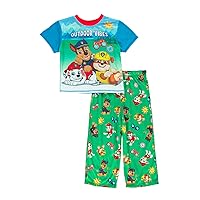 Nickelodeon Boys' Little Paw Patrol | Baby Shark 2-Piece Loose-fit Pajama Set, Soft & Cute for Kids