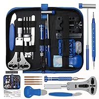 208pcs Watch Repair Tool Kit, Lifegoo Upgraded Version Watches Tools Kits Battery Replacement Watchband Link Remover Adjustment Watch Back Removal Opener Spring Bar Repair with Carrying Case & Manual