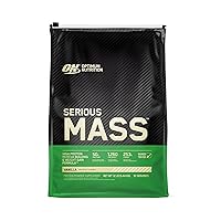 Serious Mass Weight Gainer Protein Powder, Vitamin C and Zinc for Immune Support, Vanilla, 12 Pound (Packaging May Vary)