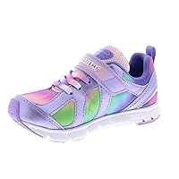 TSUKIHOSHI 3584 Rainbow Strap-Closure Machine-Washable Shoes for Boys and Girls with Wide Toe Box and Slip-Resistant, Non-Marking Outsole - Toddlers and Little Kids, Ages 1-8