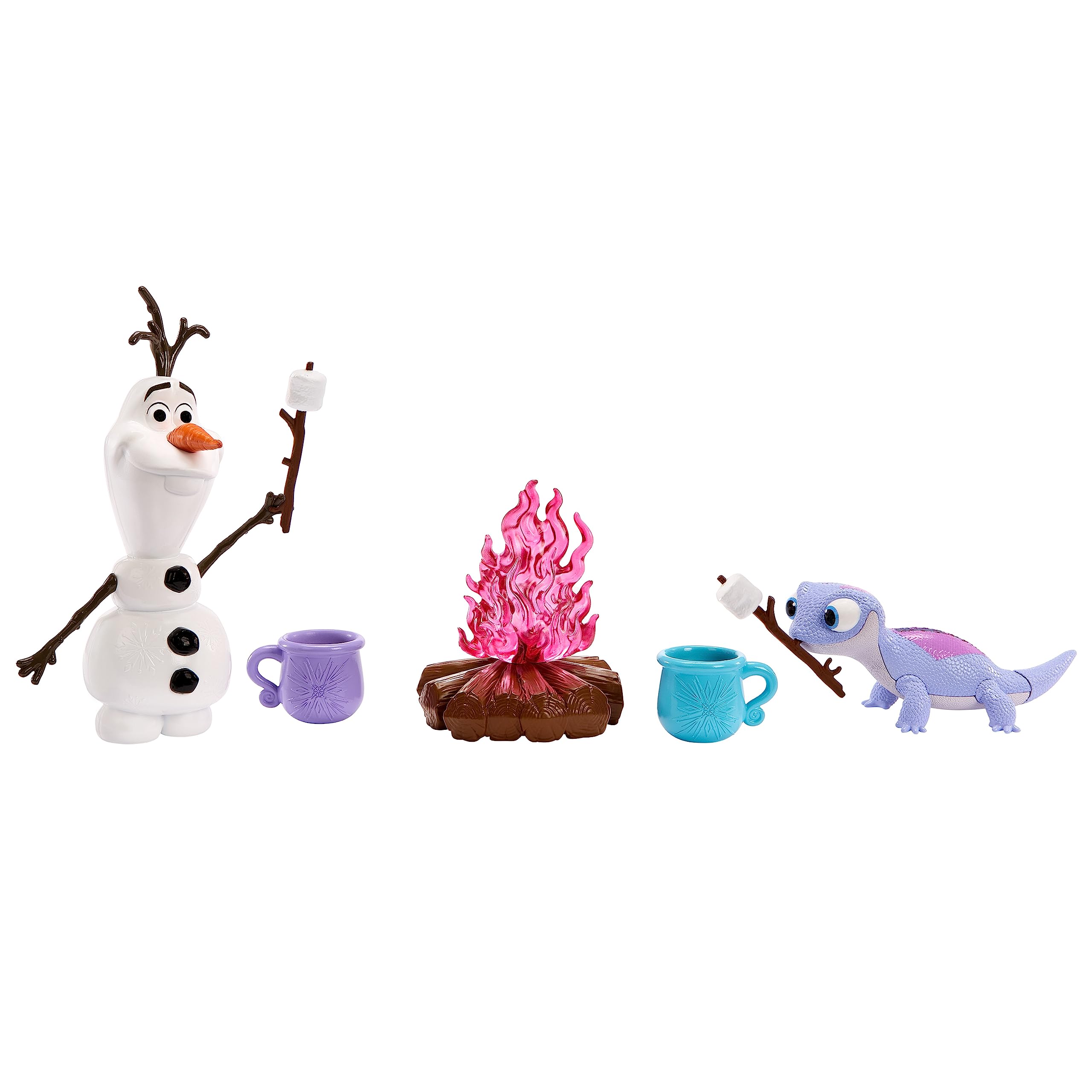 Disney Frozen Forest Adventures Gift Set with 2 Dolls, 2 Friend Figures and 12 Camping Accessories, Includes Elsa and Anna Dolls (Amazon Exclusive)