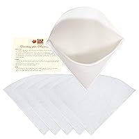SAP HAPPY (6) Piece Maple Syrup Filter Set - (1) Heavy Duty Maple Sap Filter - (5) Syrup Pre Filters for Maple Syrup Production - (1) How-To Card for Maple Syrup Filtering