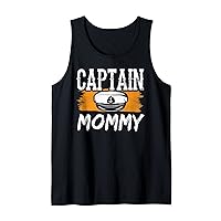 Captain Mommy Boat Yacht Crew Ship Mom Mother Mama Mother's Tank Top