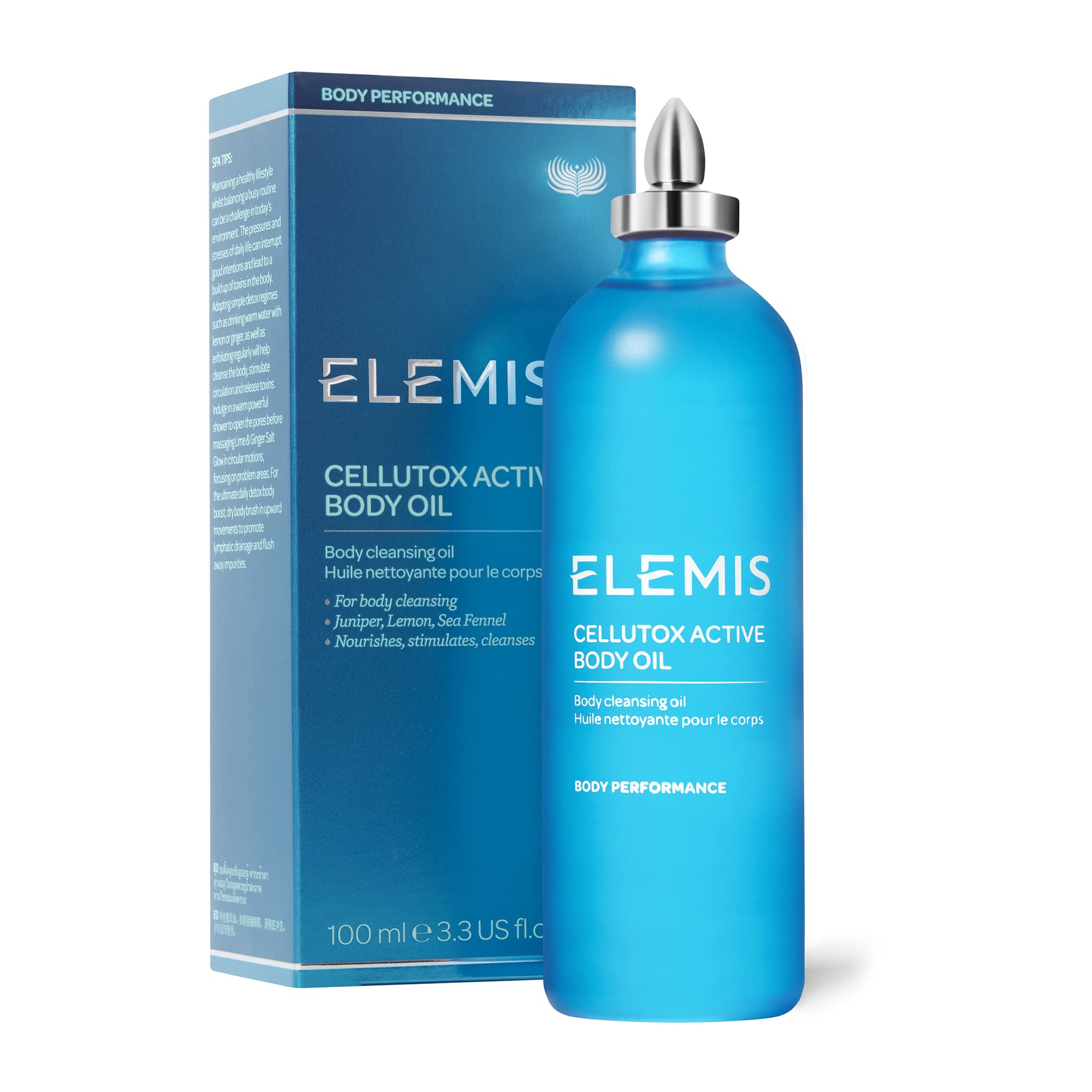 ELEMIS Cellutox Active Body Oil | Lightweight, Scented Anti-Cellulite Oil Deeply Nourishes, Detoxifies, and Stimulates the Body and Mind | 100 mL , 3.3 Fl Oz (Pack of 1)