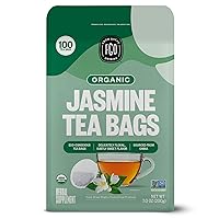 FGO Organic Jasmine Green Tea, Eco-Conscious Tea Bags, 100 Count, Packaging May Vary (Pack of 1)