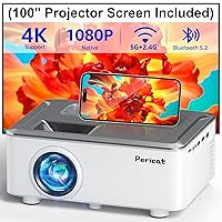 5G WIFI Bluetooth Projector with 100