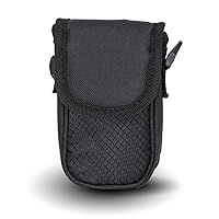 Photography Padded Camera Point and Shoot Equipment Gadget Bag Case (Black) Compatible with Nikon, Canon, Sony, Pentax, Olympus Panasonic, Fijifilm, Samsung & Many More (Small Pouch)