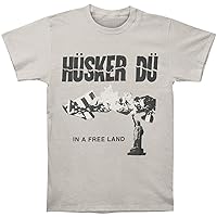 Husker Du Men's in A Free Land T-Shirt Grey