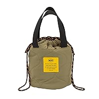 Kiu K291-906 Kiu Padded Drawstring Bag, DRAWSTRING Bag, Water Repellent, Water Repellent, Waterproof, Drawstring Bag, Shoulder Bag, Handbag, Quilting, Autumn, Winter, 2-Way Casual, Cute, Stylish,