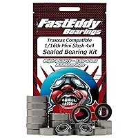 FastEddy Bearings Compatible with Traxxas 1/16th Mini Slash 4x4 Sealed Bearing Kit