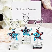 Murano Glass Collection Starfish Design Place Card Holders, 1