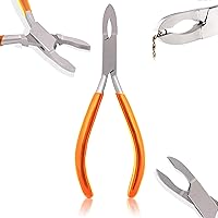 OdontoMed2011® 1 Pc Stainless Steel Professional Grooved Smooth Closing Pliers Orange Pvc Grip Tattooing Tool Body Piercing Tool